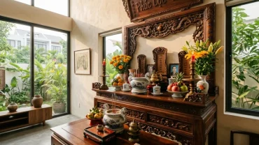La bàn phong thủy ứng dụng xem tuổi tuất đặt bàn thờ hướng nào chuẩn xác nhất giúp gia đạo bình an