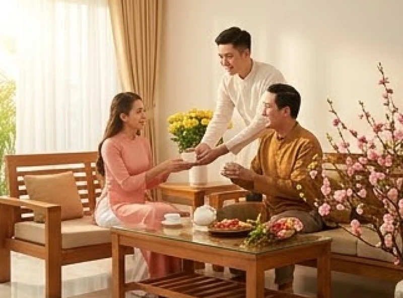 Gia chủ Nhâm Thân 1992 đón khách xông nhà mang mệnh Thổ để bù đắp sinh khí trong năm mới