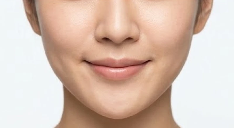 Cơ mặt có độ đàn hồi tốt ở người sở hữu cằm v-line tự nhiên và cung nô bộc trên khuôn mặt bình hòa