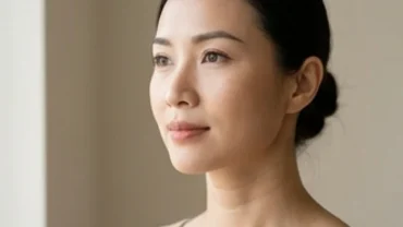 Phụ nữ sở hữu tướng cổ ba ngấn rõ nét, liền mạch với làn da sáng mịn.