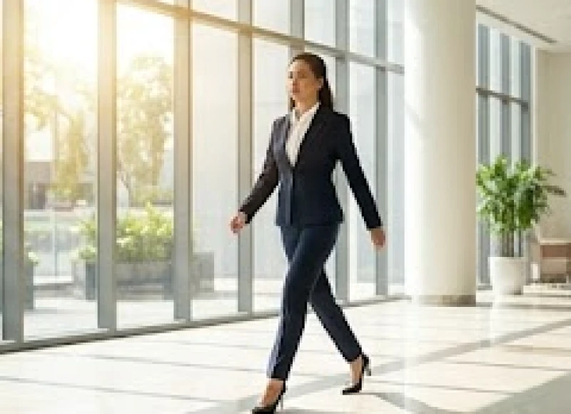 Nữ giới sải bước thoăn thoắt trong môi trường công sở thể hiện khả năng xử lý đa nhiệm xuất sắc