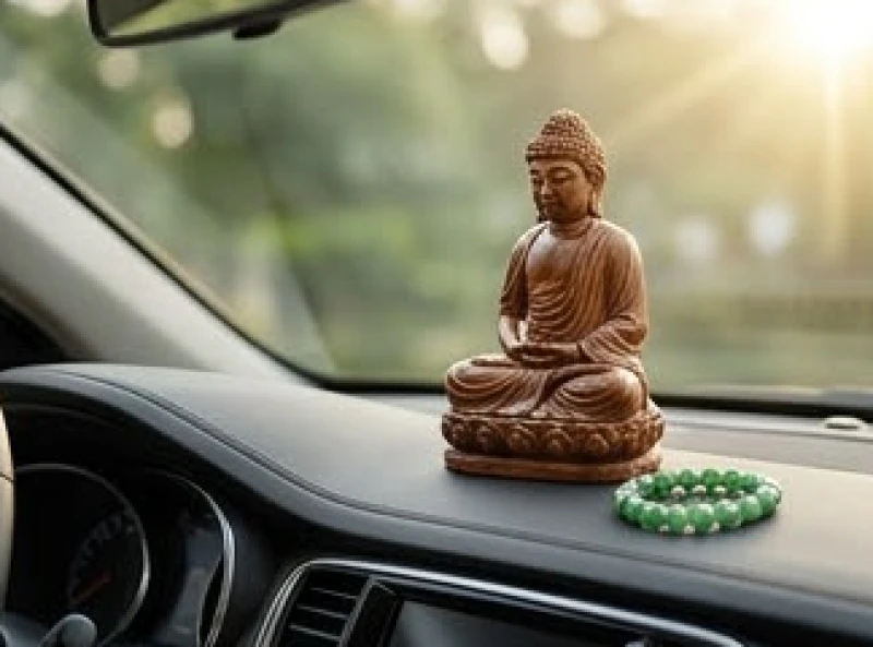 Tuổi Ngọ hợp màu gì: Bảng tra ngũ hành và cách hóa giải màu kỵ 9 Tượng phật bằng gỗ trắc đặt trang trọng trên taplo xe hơi để hóa giải