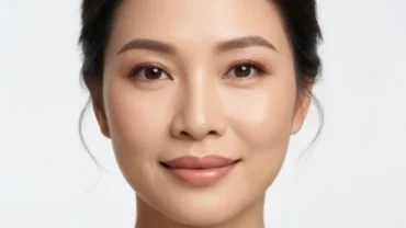 Khuôn mặt thanh tú của người phụ nữ có tướng môi trên dày hơn môi dưới