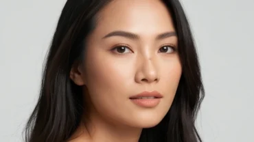 Gương mặt thanh tú của một phụ nữ Á Đông giúp nhận diện đặc điểm tướng mũi tẹt và cách khắc phục thẩm mỹ