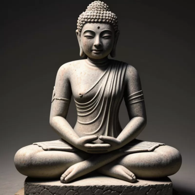Tượng Phật Di Lặc Bị Vỡ