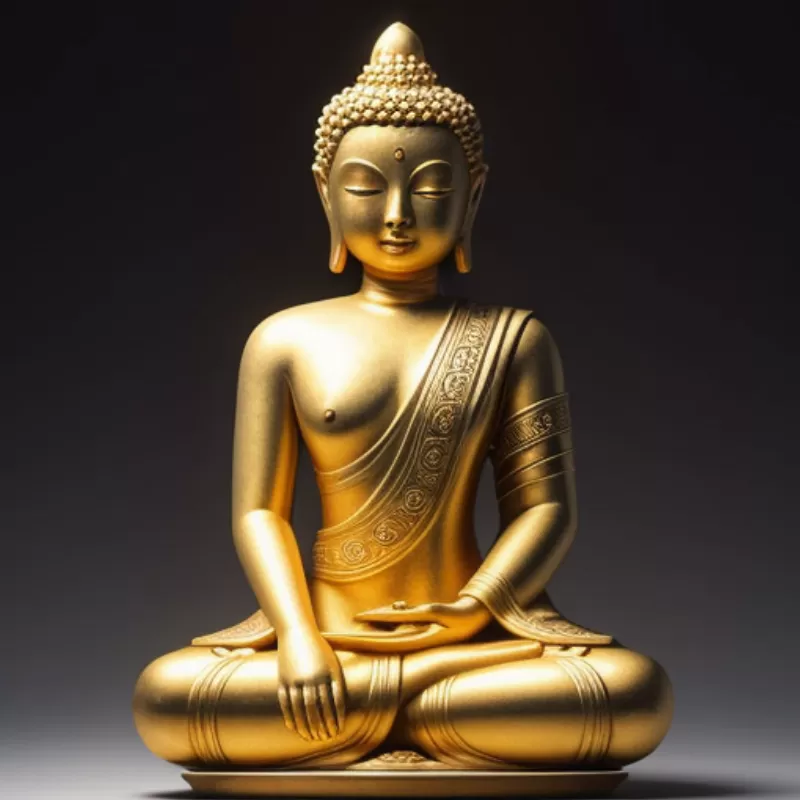 Tượng Phật Tổ trên đài sen