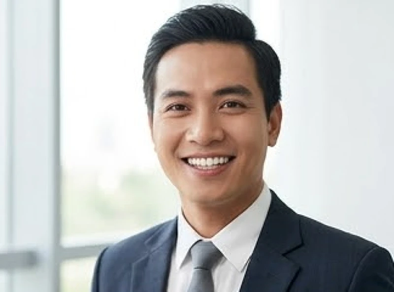 Tướng răng cửa to: Giải mã vận mệnh nam nữ và bảng giá làm nhỏ 3 Người đàn ông Việt Nam mặc vest lịch lãm mỉm cười tự tin với hàm răng đều đặn và chắc khỏe