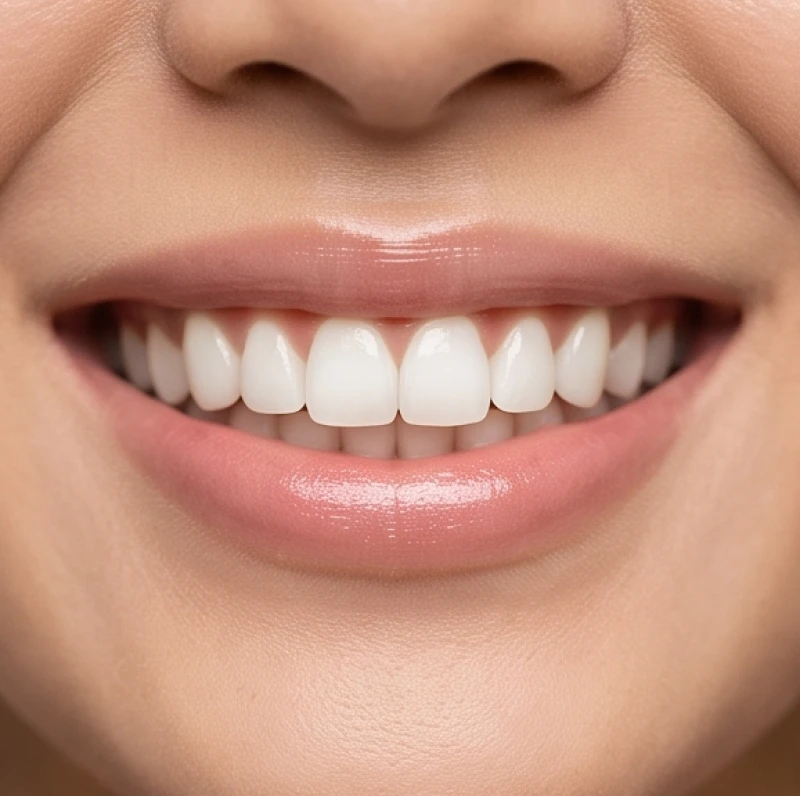 Nụ cười duyên dáng với hàm răng hạt lựu khít đều thể hiện nét tướng đại cát