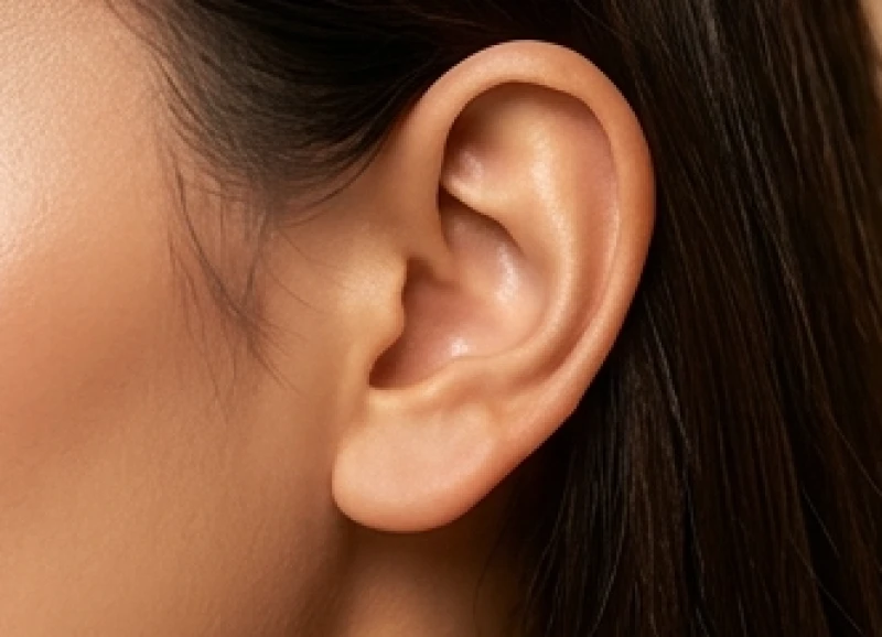 Tướng tai Phật với dái tai dày dặn và đỉnh tai nhô cao biểu trưng cho phước lộc và sự viên mãn