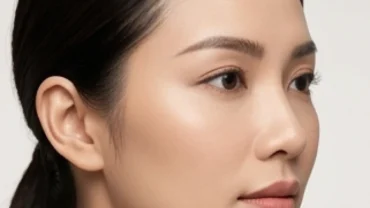 Gương mặt thanh tú của người phụ nữ sở hữu tướng trán lõm dưới ánh sáng tự nhiên