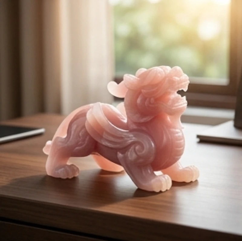 Tượng Tỳ Hưu chế tác từ mã não hồng giúp giữ tài lộc cho người Bính Thìn