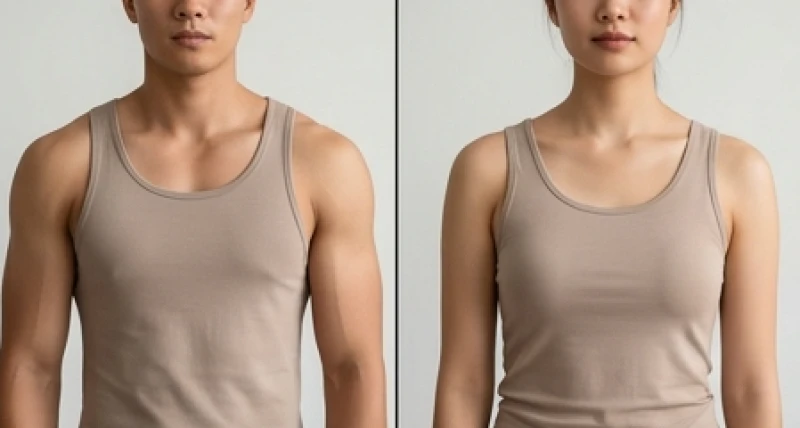 Sự khác biệt rõ rệt về cấu trúc khung xương giữa người có tướng vai rộng vững chãi và người vai xuôi