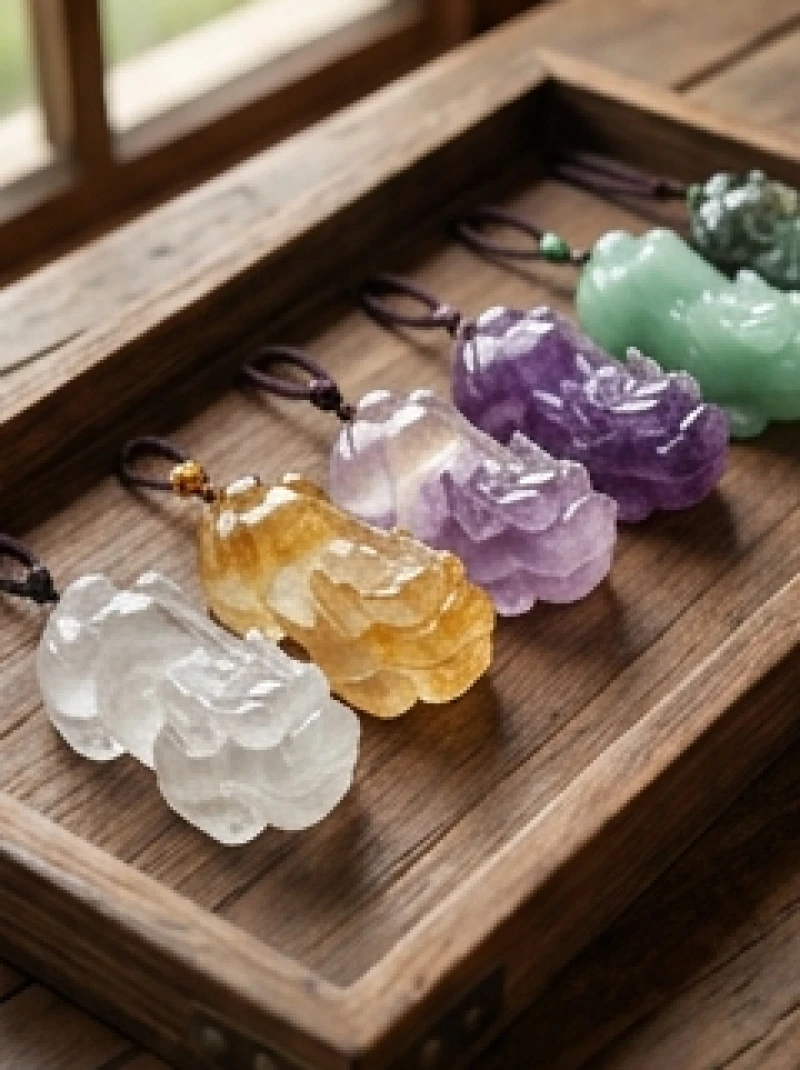 Tỳ Hưu phong thủy tuổi Sửu: Chuẩn màu nạp âm và giá tham khảo 6 Các mẫu tỳ hưu phong thủy chế tác từ đá thạch anh tự nhiên nguyên khối nhiều màu sắc