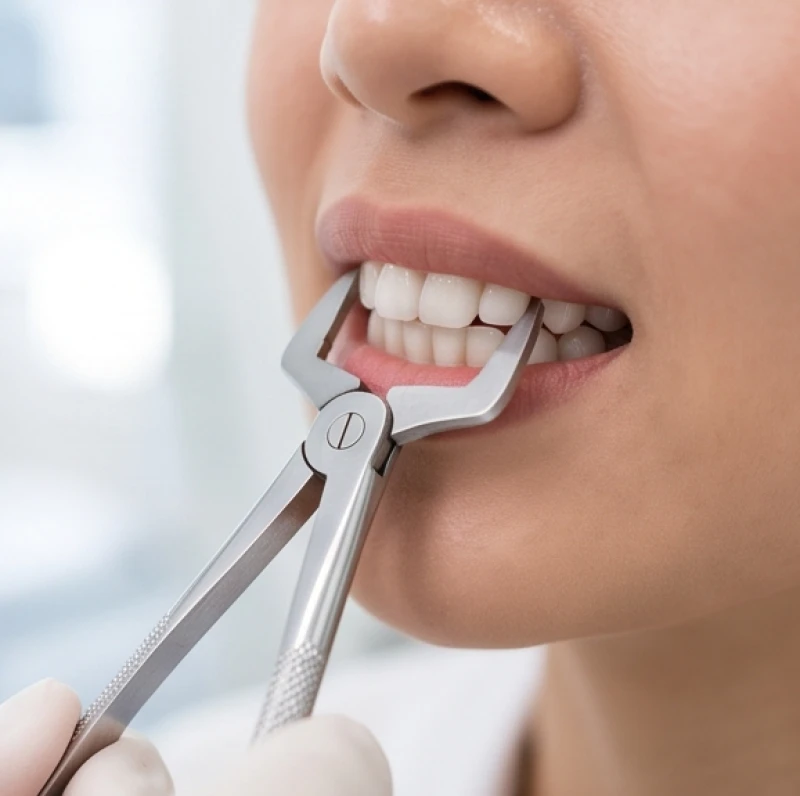 Mô phỏng tỷ lệ đo lường chiều dài và chiều rộng của một chiếc răng cửa