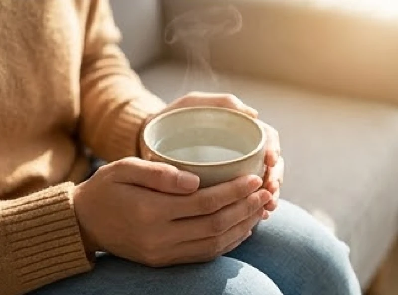 Cảm giác lạ trên cơ thể là điềm gì: Tâm linh hay bệnh lý? 8 Thưởng thức một cốc nước ấm giúp kích thích dây thần kinh phế vị và xoa dịu cảm giác lo âu