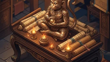 Bức ảnh minh họa khái quát về tử vi và vận hạn tuổi Thân năm 2026 mang đậm nét văn hóa Việt Nam