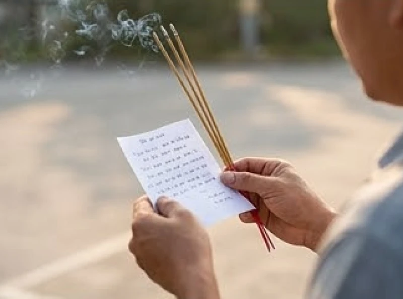 Chắp tay thành tâm đọc bài văn khấn cúng xe tải mới để trình báo Thần linh và gia tiên