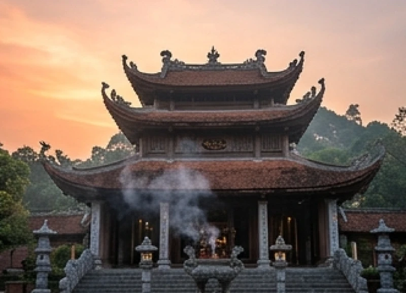 Văn khấn tại Đền Hùng: Bài khấn từng đền và lộ trình dâng hương 7 Khung cảnh trang nghiêm trên đỉnh núi Nghĩa Lĩnh nơi diễn ra các nghi thức tế lễ trọng đại