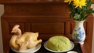 Mâm cúng trang nghiêm cùng bài văn khấn hết tang mẹ trong không gian thờ tự truyền thống