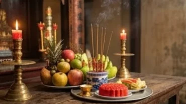 Chuẩn bị mâm lễ và đọc văn khấn lễ trình Bà Chúa Kho là bước quan trọng khi cầu tài lộc