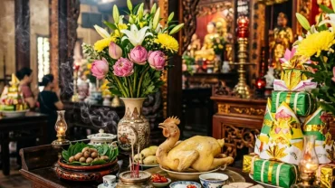 Mâm lễ vật truyền thống cùng bài văn khấn mẫu liễu hạnh trang nghiêm