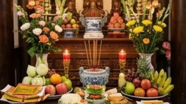 Lễ vật và sớ dâng trong nghi thức đọc văn khấn ngày tiệc Quốc Mẫu Tây Thiên tại chốn đền linh thiêng