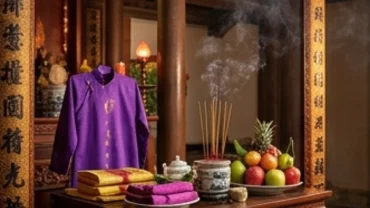 Mâm lễ vật trang trọng và bài văn khấn Ông Hoàng Bảy tại đền Bảo Hà linh thiêng