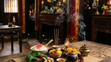 Hướng dẫn chuẩn bị mâm cúng và bài văn khấn Quan Lớn Tuần Tranh chi tiết