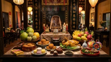Mâm lễ cúng trăng rằm tháng 8 trang nghiêm và bài văn khấn trung thu chuẩn xác nhất cho mọi gia đình
