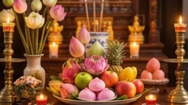 Mâm lễ chay thanh tịnh cùng văn khấn xin lộc Bà Đen tại chính điện linh thiêng