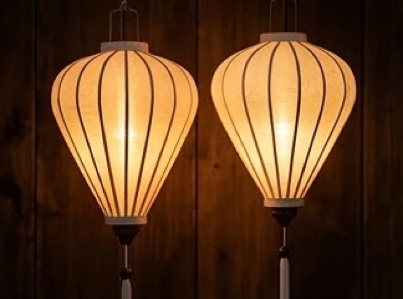 Tử Vi Tuổi Dần Trọn Đời: Đối Chiếu Nam Nữ & Phong Thủy Cải Vận 4 Hai chiếc đèn lồng giấy truyền thống tỏa ánh sáng dịu nhẹ tượng trưng cho âm dương hòa hợp
