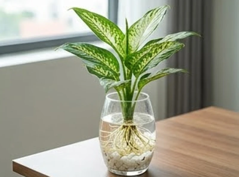 Tuổi Dậu hợp cây gì: Chọn đúng mệnh, hướng đặt và khoảng giá 7 Bộ rễ trắng muốt của cây vạn niên thanh vươn dài tự do trong bình nước thủy tinh rải đá cuội dưới đáy