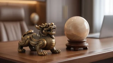 Vật phẩm phong thủy cho tuổi Tý đem lại vượng khí và cân bằng ngũ hành trên bàn làm việc