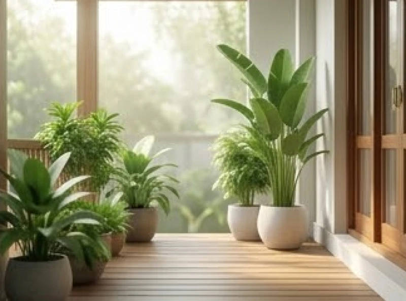 Cây xanh phong thủy đặt trước hiên nhà hướng Đông Bắc đón luồng khí Thiên Y cát lợi