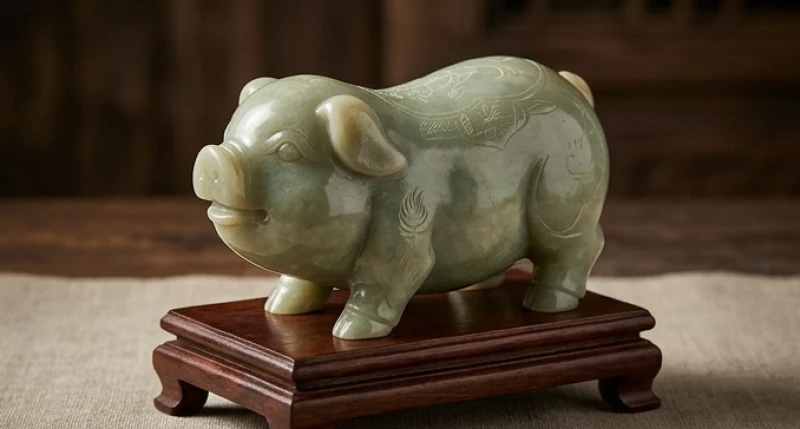 Tuổi Mão khắc tuổi nào: Phân loại mức độ kỵ và cách hóa giải 12 Tượng con heo ngọc bích đóng vai trò mượn tuổi trung gian tam hợp để hóa giải đại kỵ
