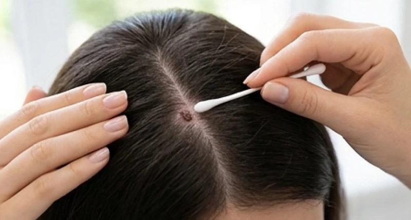 Nốt ruồi ở da đầu nam: Luận tướng trái - phải và chi phí tẩy 6 Dùng tăm bông y tế thấm nước muối sinh lý để lau nhẹ vùng da đầu vừa tẩy nốt ruồi
