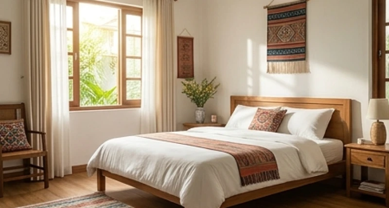 Mơ thấy con giời leo: Điềm báo, sổ mơ và cảnh báo sức khỏe 6 Không gian phòng ngủ được dọn dẹp gọn gàng với ánh nắng rực rỡ chiếu qua khung cửa sổ tràn đầy sức sống