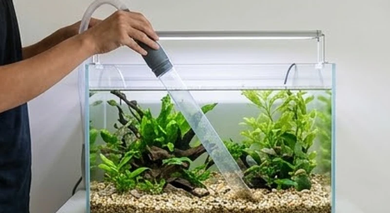 Bể cá phong thủy tuổi Mùi: Bố trí chuẩn ngũ hành nạp âm 7 Quá trình bảo dưỡng và thay nước định kỳ giúp bể cá luôn trong vắt và duy trì năng lượng