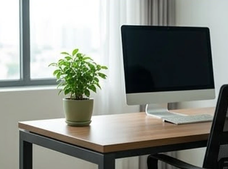 Tuổi Dậu hợp cây gì: Chọn đúng mệnh, hướng đặt và khoảng giá 8 Chậu cây xanh nhỏ nhắn được bố trí gọn gàng bên góc trái bàn làm việc và cách xa màn hình máy tính
