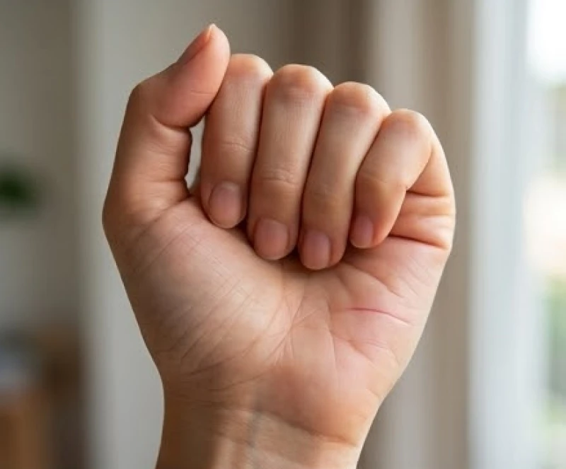 Chỉ tay vợ chồng hạnh phúc: Dấu hiệu và cách đối chiếu hai bàn tay 1 Bàn tay nữ giới nắm hờ để lộ vị trí đường chỉ tay hôn nhân rõ nét ở gò Thủy Tinh