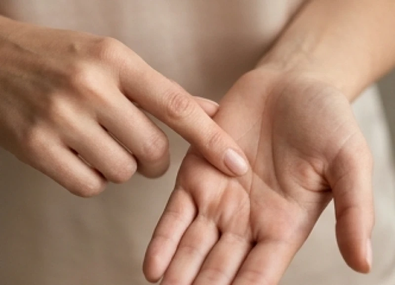 Đường sự nghiệp ở nữ: Quy tắc chọn tay và ý nghĩa từng hình dáng 1 Ngón tay trỏ chỉ vào đường sự nghiệp chạy dọc từ nếp nhăn cổ tay hướng lên gốc ngón tay giữa