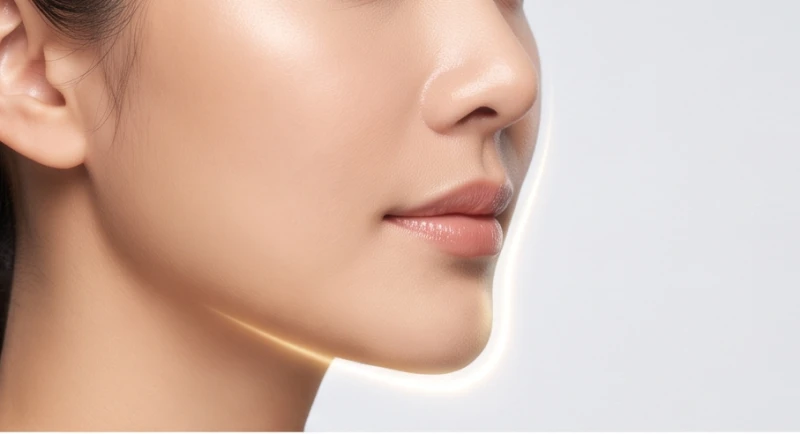Hạ đình trên khuôn mặt: Cách đo tỷ lệ chuẩn và luận hậu vận 1 Góc nghiêng khuôn mặt nữ giới làm nổi bật ranh giới từ điểm dưới mũi đến chóp cằm
