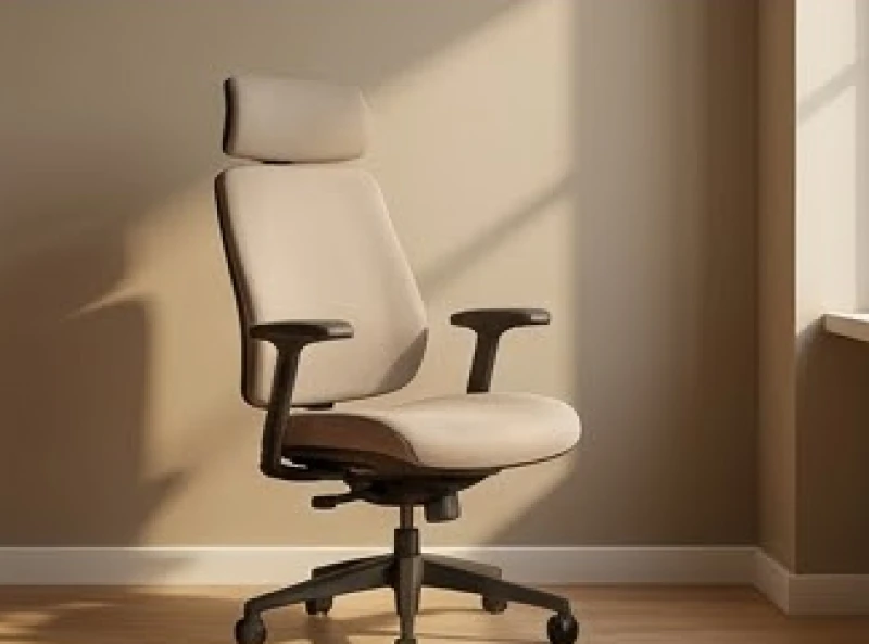 Ghế làm việc vững chãi tựa lưng vào bức tường kiên cố tạo sự an tâm