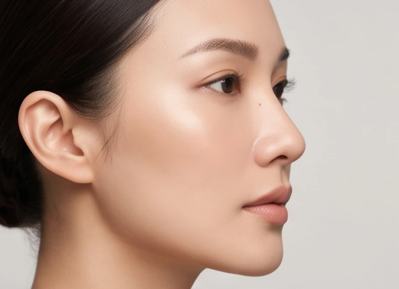 Nốt ruồi cạnh sống mũi: Ý nghĩa tướng số nam nữ & lưu ý thẩm mỹ 1 Góc nghiêng khuôn mặt nữ giới làm nổi bật phần sườn dốc giữa sống mũi và gò má