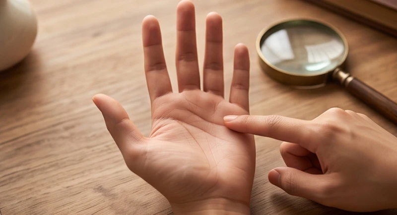 Đường tình duyên có đảo: Ý nghĩa từng vị trí và cách hóa giải 5 Bàn tay chỉ rõ các khu vực dưới ngón trỏ ngón giữa và ngón út tương ứng với các mốc tuổi