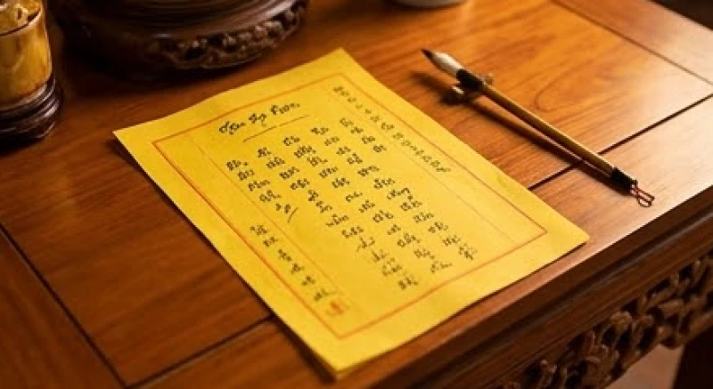 Lá sớ chữ Nho ghi rõ đầy đủ thông tin cá nhân và điểm thi của sĩ tử dâng lên