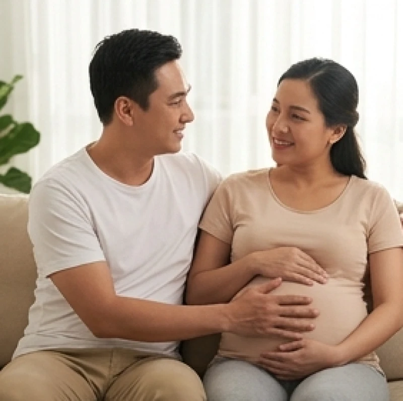 Mơ thấy rắn có bầu: Điềm báo theo tam cá nguyệt & sổ mơ 8 Người chồng ân cần xoa bụng vợ mang thai, thể hiện sự đồng cảm và gắn kết chặt chẽ trong quá trình chờ đón con