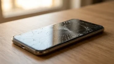 Chiếc smartphone bị nứt nát mặt kính khiến nhiều người băn khoăn vỡ màn hình điện thoại là điềm gì