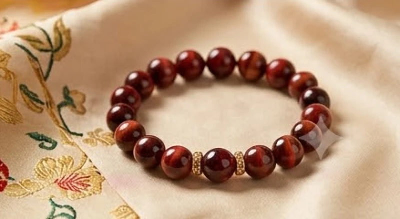 Vòng tay đá Garnet đỏ và mắt hổ mang năng lượng tương sinh giúp kích hoạt vận đào hoa cho người tuổi Giáp Tuất 1994