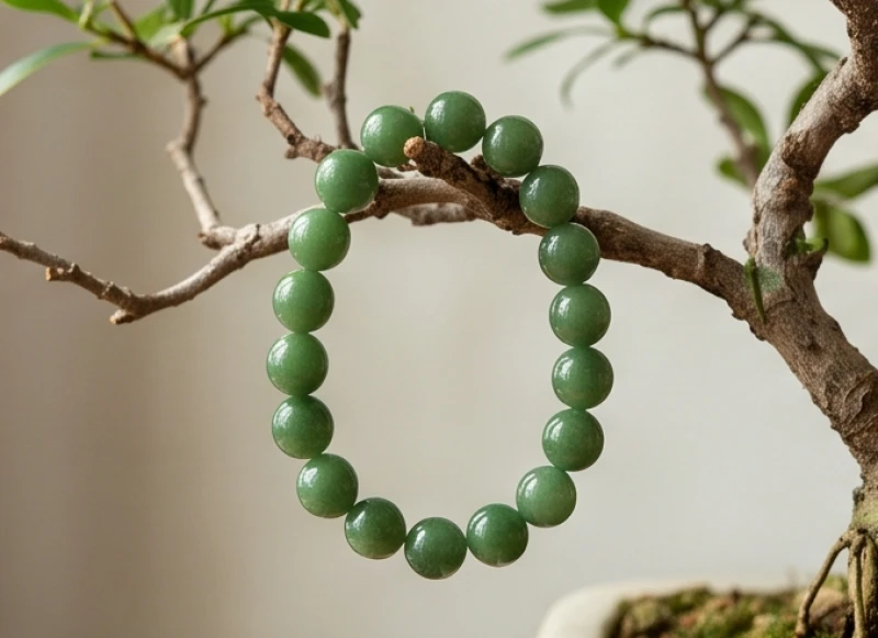 Vòng tay đá phong thủy tuổi Tý: Cách chọn số hạt, size và bảng giá 5 Vòng tay Ngọc bích Nephrite xanh lục sang trọng mang năng lượng tĩnh tâm và sức khỏe